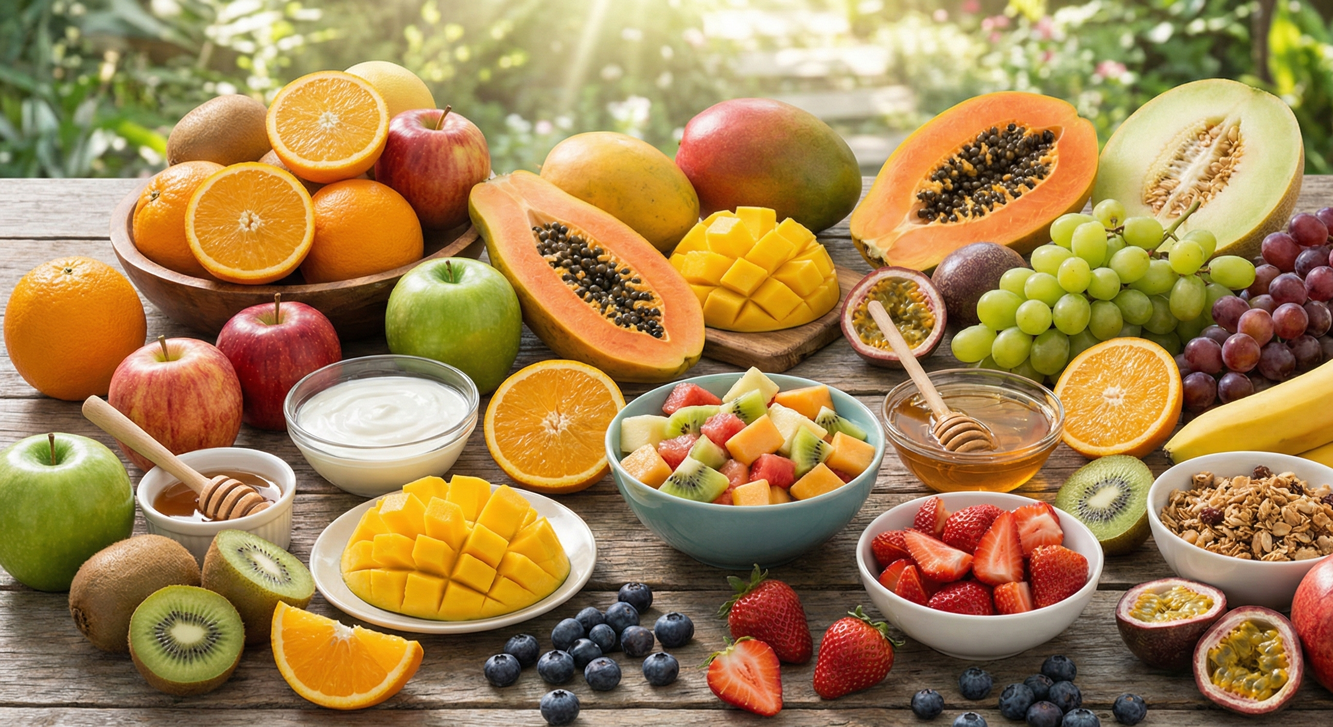 Mesa de frutas DESFRUTTA para eventos